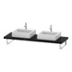Duravit Console L-Cube 80-200x55 cm, 2 trous, ép. 4,5 cm, blanc brillant-1
