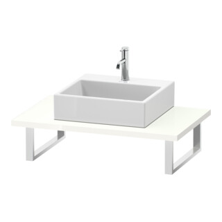 Duravit Console L-Cube 80-200x55cm, 1 AS, ép. 3cm, blanc brillant