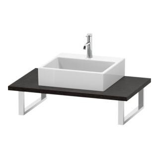 Duravit Console L-Cube 80-200x55cm, 1 AS, ép. 3cm, blanc foncé mat