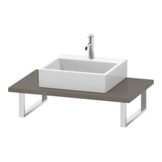 Duravit Console L-Cube 80-200x55cm, 1 AS, ép. 3cm, flan. Gr hgl
