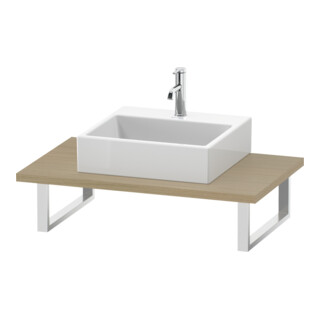 Duravit Console L-Cube 80-200x55cm, 1 AS, ép. 3cm, méd. œuf