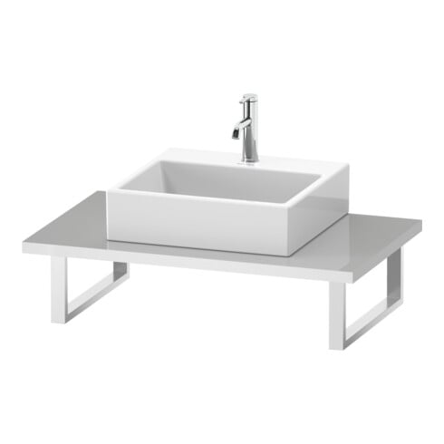 Duravit Console L-Cube 80-200x55cm, 1 AS, ép. 3cm, méd. œuf