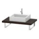 Duravit Console L-Cube 80-200x55cm, 1 AS, ép. 4,5 cm, noyer courbé-1