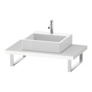 Duravit Console L-Cube 80-200x55cm, 1 AS, ép. 4,5cm, blanc mat