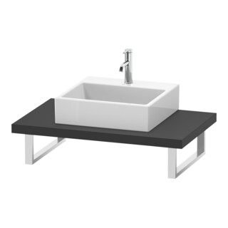 Duravit Console L-Cube 80-200x55cm, 1 AS, ép. 4,5cm, graphite mat
