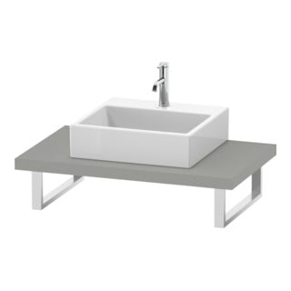 Duravit Console L-Cube 80-200x55cm, 1 AS, ép. 4,5cm, gris béton
