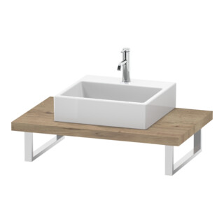 Duravit Console L-Cube 80-200x55cm, 1 AS, ép. 4,5cm, marbre œuf