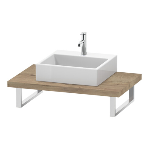 Duravit Console L-Cube 80-200x55cm, 1 AS, ép. 4,5cm, marbre œuf