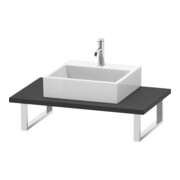 Duravit Console L-Cube 80-200x55cm, 1 AS, épaisseur 3cm, graphite mat