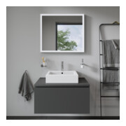 Duravit Console L-Cube 80-200x55cm, 1 AS, épaisseur 3cm, graphite mat-2
