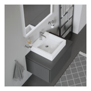 Duravit Console L-Cube 80-200x55cm, 1 AS, épaisseur 3cm, graphite mat-5