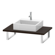 Duravit Console L-Cube 80-200x55cm, 1 AS, Épaisseur 3cm, Noyer verni