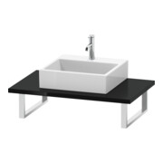 Duravit Console L-Cube 80-200x55cm, 1 découpe, ép. 3cm, blanc brillant