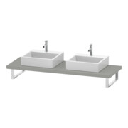 Duravit Console L-Cube 80-200x55cm, 2 A., ép. 4,5cm, gris béton