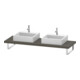 Duravit Console L-Cube 80-200x55cm, 2 A., ép. 4,5cm, gris satin mat-1