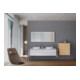 Duravit Console L-Cube 80-200x55cm, 2 étagères, ép. 3cm, blanc brillant-2