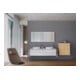 Duravit Console L-Cube 80-200x55cm, 2 étagères, ép. 3cm, blanc brillant