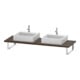 Duravit Console L-Cube épaisseur 3 cm, Nb foncé, pour vasque à poser, var.-1