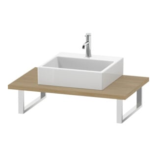 Duravit Console L-Cube épaisseur 3cm, blanc œuf, pour vasque à poser, var.
