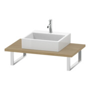 Duravit Console L-Cube épaisseur 3cm, blanc œuf, pour vasque à poser, var.