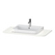 Duravit Console lavabo Happy D.2 Plus 100x55 cm, 1 découpe, blanc brillant-1