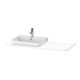 Duravit Console lavabo Happy D.2 Plus 130x55 cm, 1 trou, mitigeur gauche, blanc mat-1
