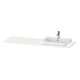 Duravit Console lavabo Happy D.2 Plus 160x55 cm, 1 découpe, cuvette droite, blanc brillant-1