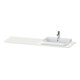 Duravit Console lavabo Happy D.2 Plus 160x55 cm, 1 trou, droite, chêne nordique mat-1
