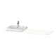 Duravit Console lavabo Happy D.2 Plus 160x55 cm, avec 1 trou robinet, cuvette gauche, blanc mat-1