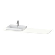 Duravit Console lavabo Happy D.2 Plus 160x55 cm, avec 1 trou robinet, cuvette gauche, blanc mat