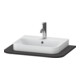 Duravit Console lavabo Happy D.2 Plus 65x48 cm, 1 découpe, graphite super mat-1