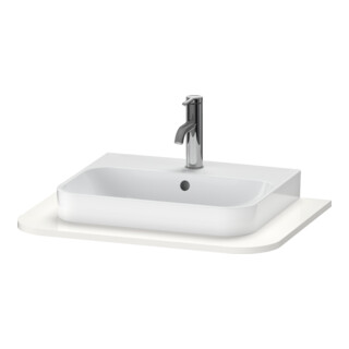Duravit Console lavabo Happy D.2 Plus 65x48cm, 1 découpe, blanc brillant