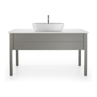 Duravit Console lavabo Luv 138,8x59,5x2 cm, quartz, 1 trou robinet, blanc mat