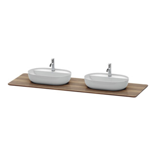 Duravit Console lavabo Luv 178,3x59,5x2,5 cm, bois, avec 2 trous, N