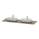 Duravit Console lavabo Luv 178,3x59,5x2,5 cm, bois, avec 2 trous, N-1