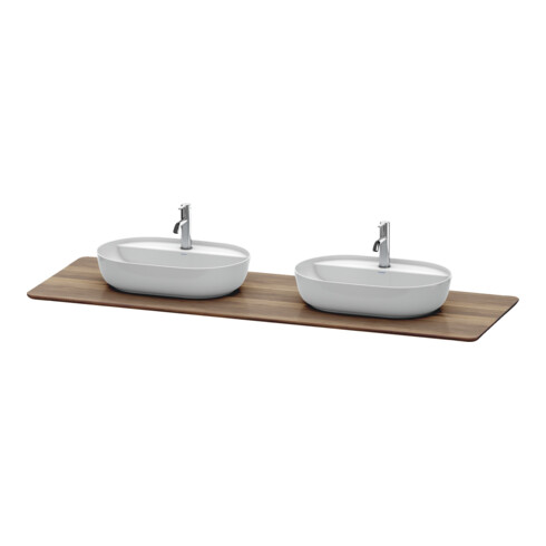 Duravit Console lavabo Luv 178,3x59,5x2,5 cm, bois, avec 2 trous, N