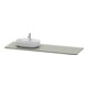 Duravit Console lavabo Luv 178,3x59,5x2 cm, quartz, 1 AS, L, gris St-1