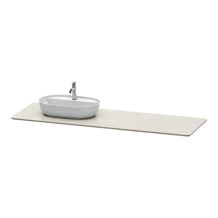 Duravit Console lavabo Luv 178,3x59,5x2 cm, quartz, 1 AS, L, gris St