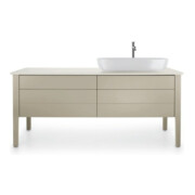 Duravit Console lavabo Luv 178,3x59,5x2 cm, quartz, 1 AS, R, blanc satiné-4