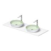 Duravit Console lavabo Sivida 135x50 cm, vert I.Fa, blanc extérieur mat s-matt
