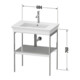 Duravit Console lavabo White Tulip 68,4x45 cm, E Nat mass., Mét., sur pied-4