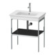 Duravit Console lavabo White Tulip 68,4x45 cm, gris mat, métal, sur pied-1