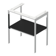 Duravit Console lavabo White Tulip 68,4x45 cm, gris mat, métal, sur pied-4