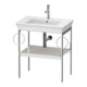 Duravit Console lavabo White Tulip 68,4x45 cm, No w m, Me, 2 HTH, sur pied-1