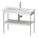 Duravit Console lavabo White Tulip 98,4x45 cm, blanc mat, métal, sur pied-1