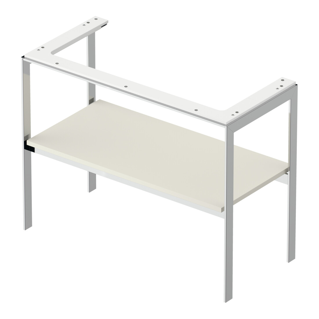 Duravit Console lavabo White Tulip 98,4x45 cm, blanc mat, métal, sur pied