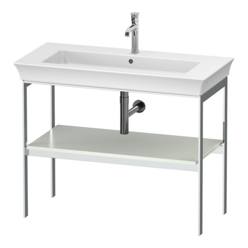 Duravit Console lavabo White Tulip 98,4x45 cm, blanc semi-mat, métal, sur pied