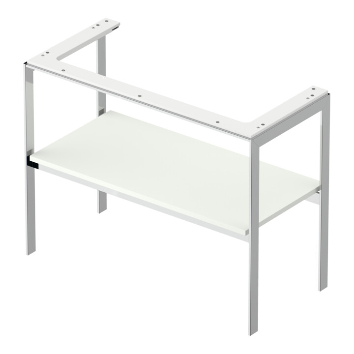 Duravit Console lavabo White Tulip 98,4x45 cm, blanc semi-mat, métal, sur pied