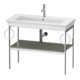 Duravit Console lavabo White Tulip 98,4x45cm, st-g m, Me, 2 HTH, sur pied-1