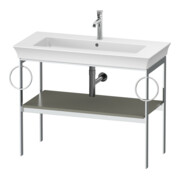 Duravit Console lavabo White Tulip 98,4x45cm, st-g m, Me, 2 HTH, sur pied